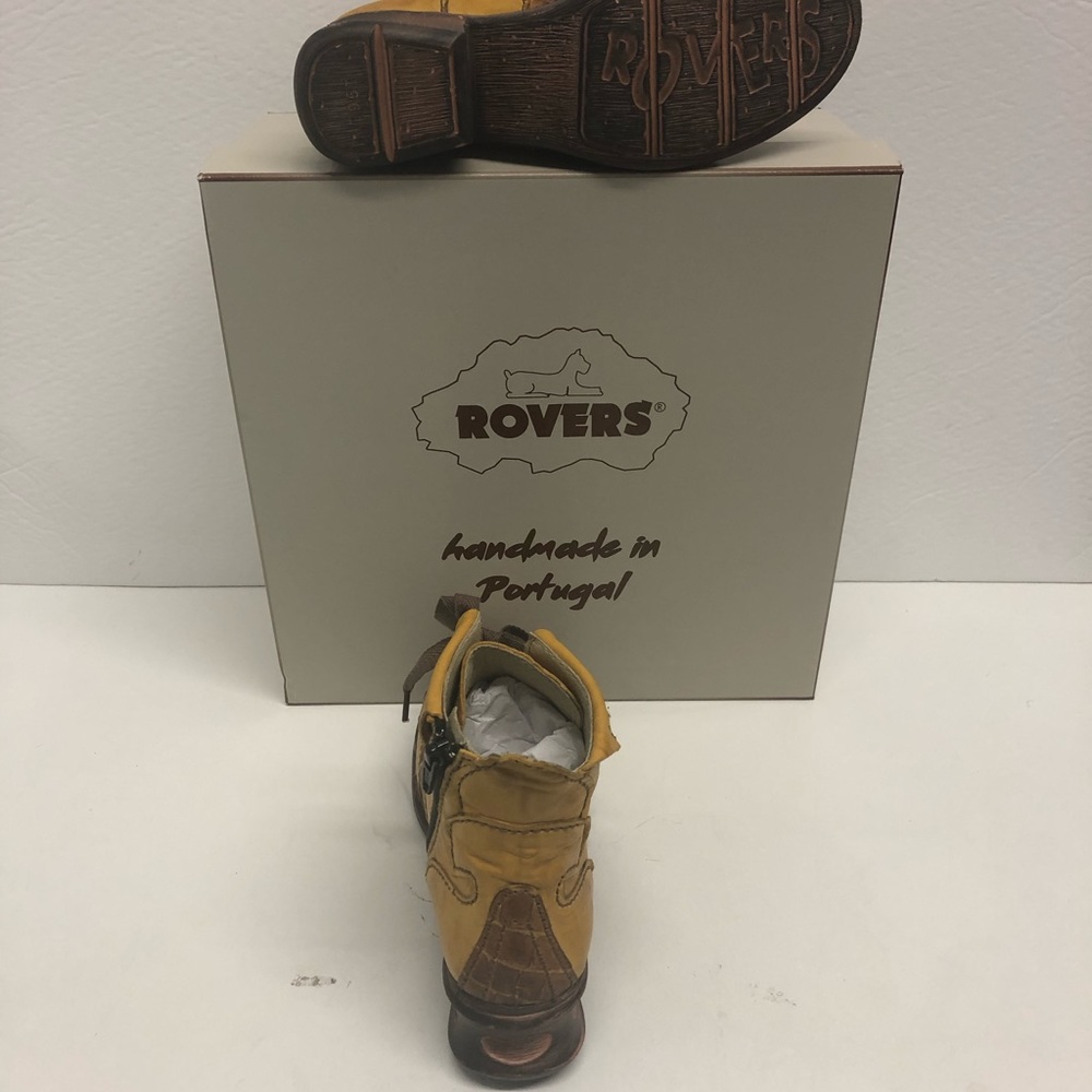 Rovers shoe boot side zipper mustard leather - Picture 5 of 5